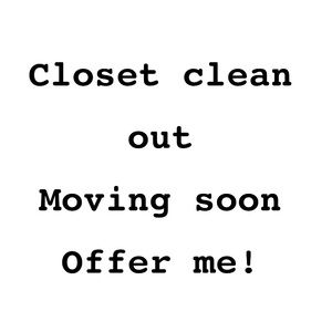 Closet clean out!